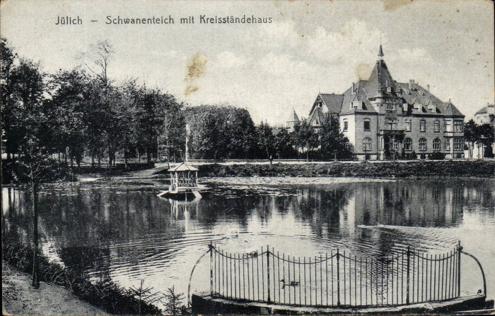 CPA Julich Schwanenteich mit Kreisstandehaus