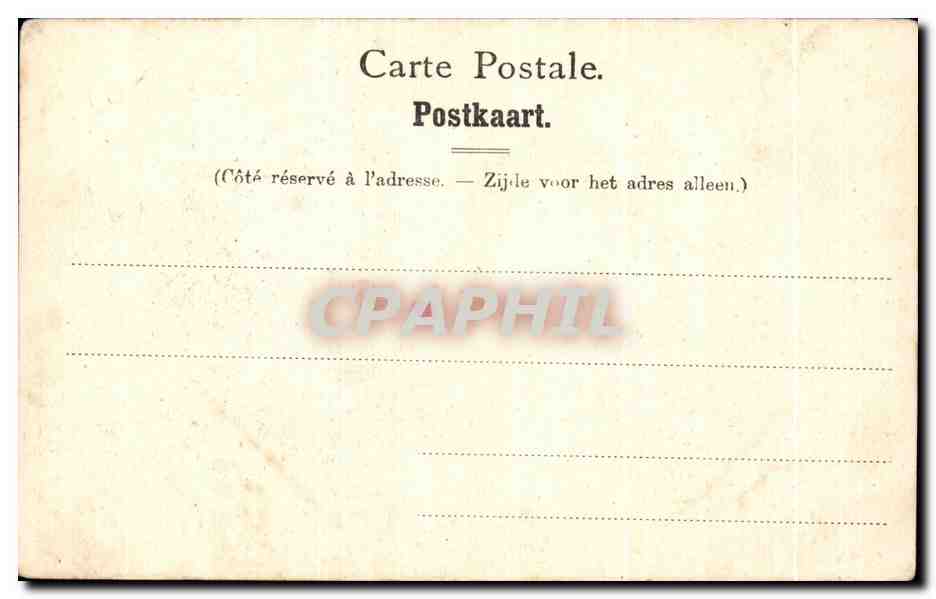 CPA Bruxelles L'Eglise De Laeken — Verso
