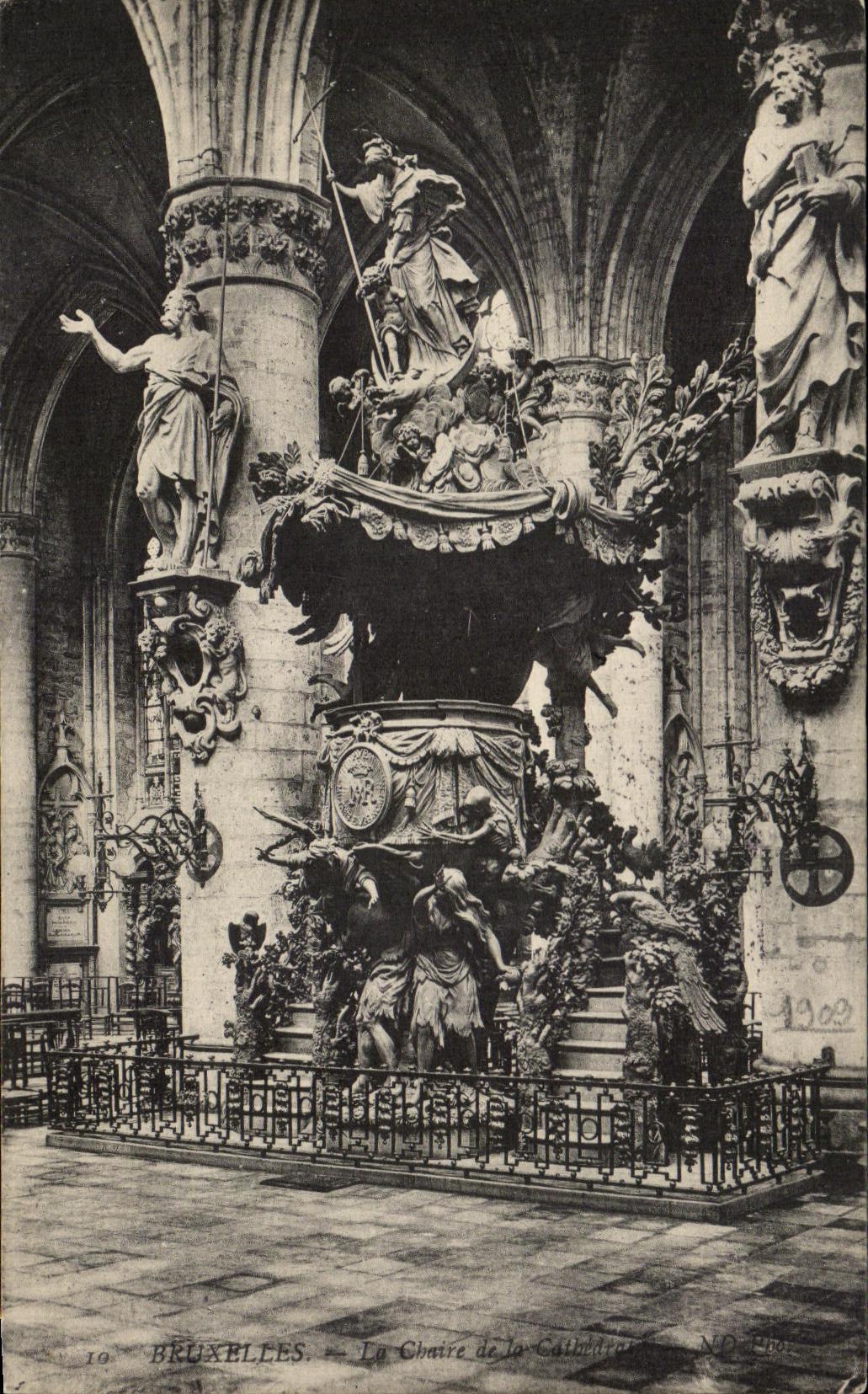 CPA Bruxelles La Chaire De La Cathedrale