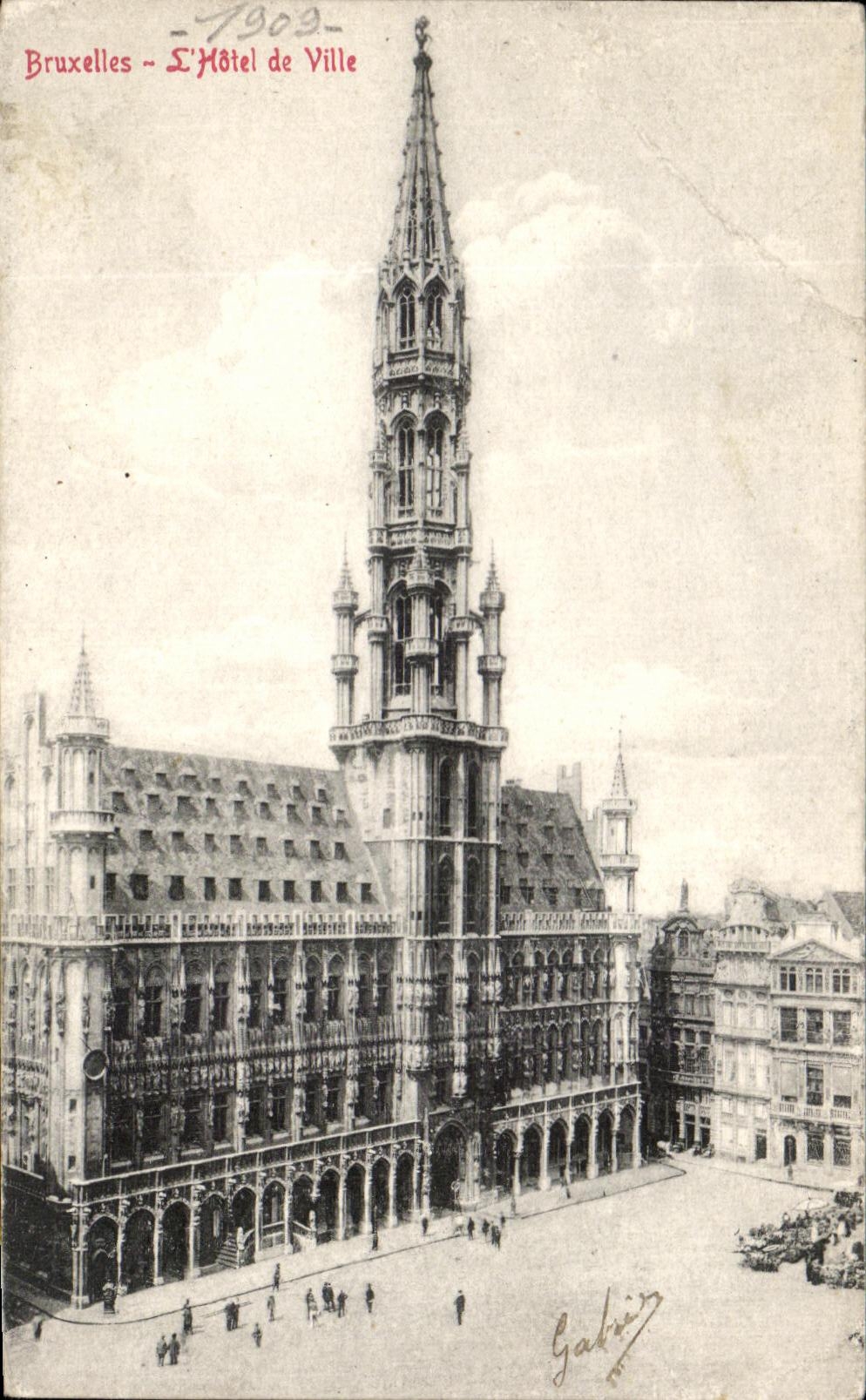 CPA Bruxelles L'Hotel De Ville