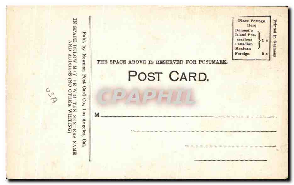 CPA Great Northern Depot Spokane Wash — Back