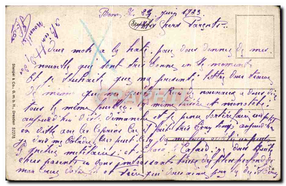 CPA Bonn Munster Kreuzgang — Rückseite