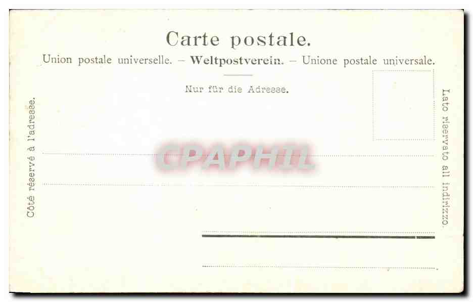 CPA Fribourg Fontaine De La Fidelite — Verso