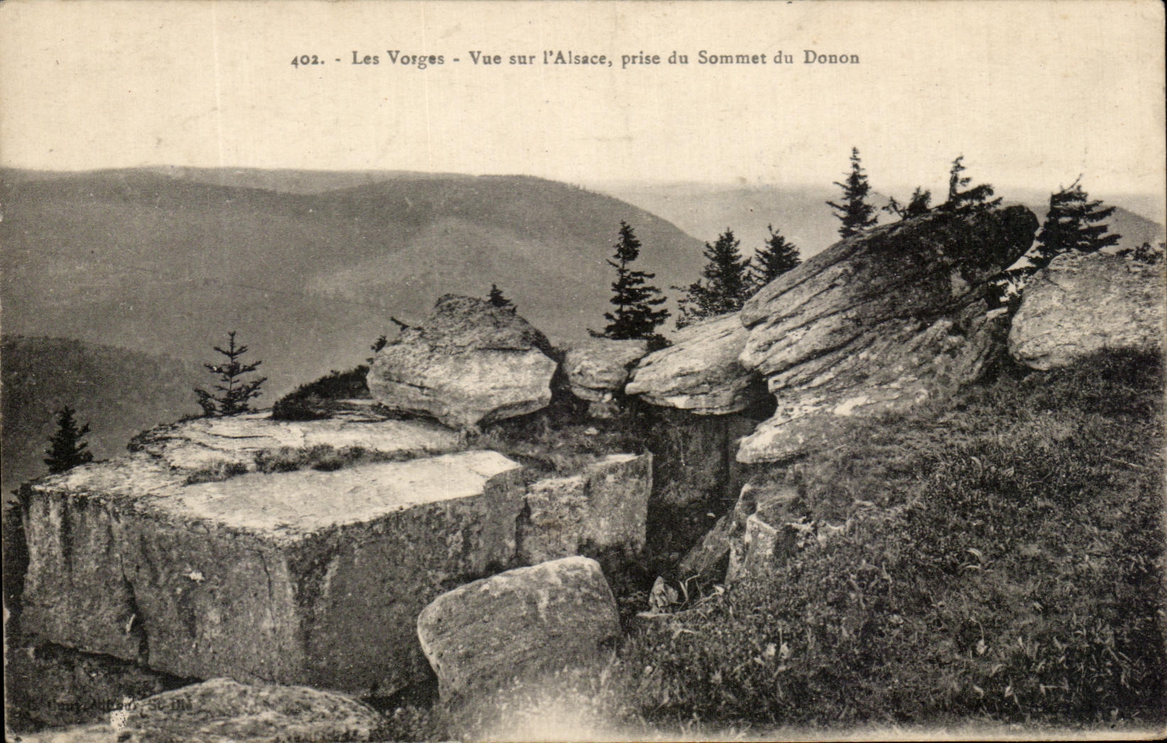 CPA Les Vosges Vue Sur I'Alsace prise du Sommet du Donon