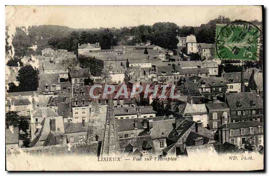 CPA Lisieux Vue sur l'Hospice