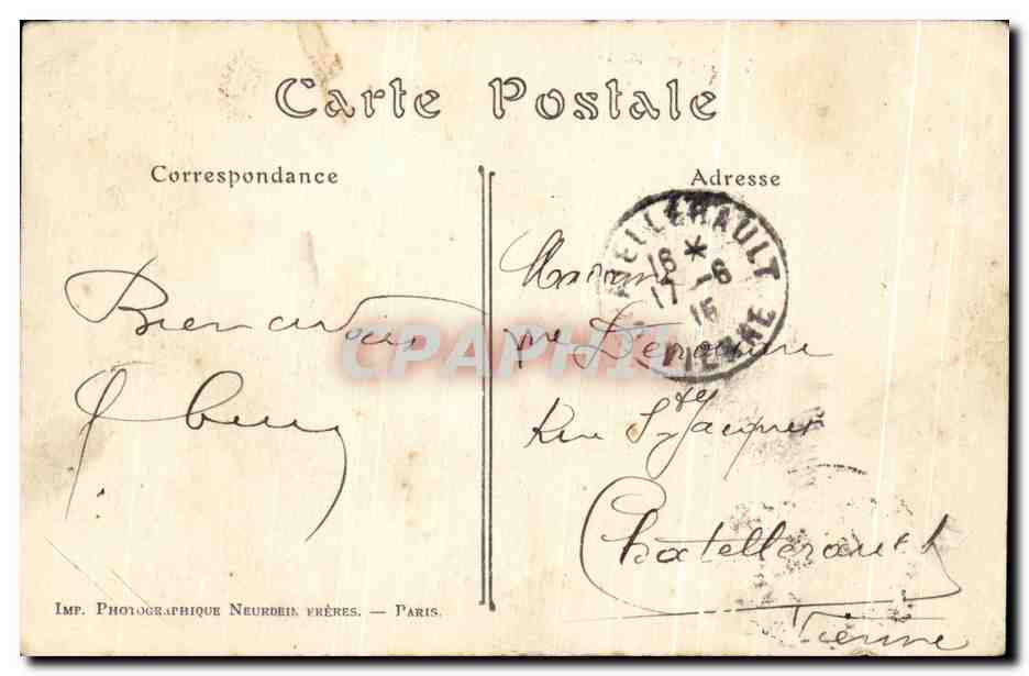 CPA Lisieux Vue sur l'Hospice — Verso
