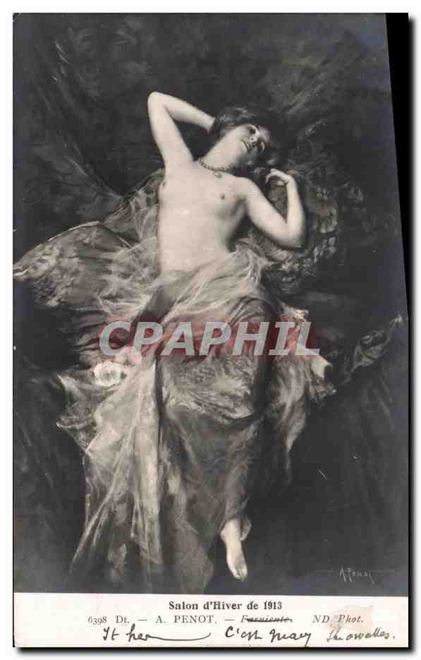 CPA Salon d'hiver de 1913 Penot femme nue erotique