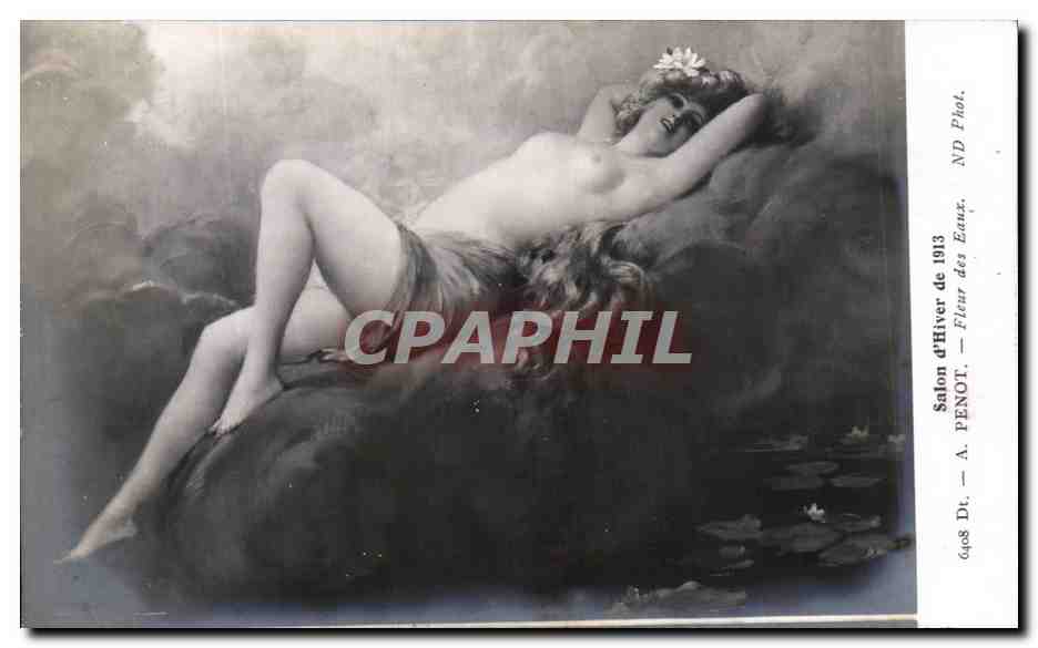 CPA Salon d'hiver de 1913 Penot Fleur des eaux Femme nue erotique