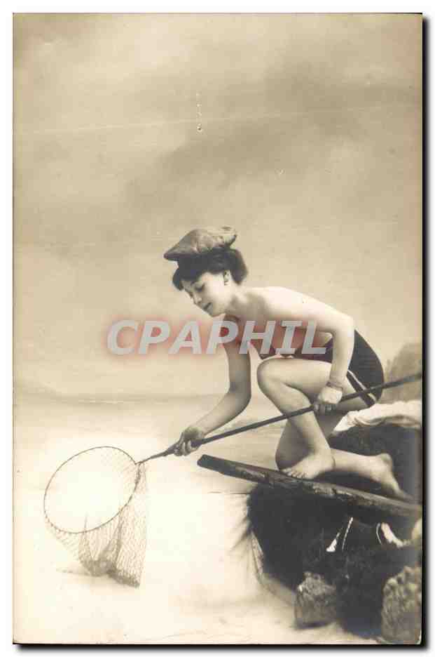 CPA Femme en maillot de bain Femme nue erotique