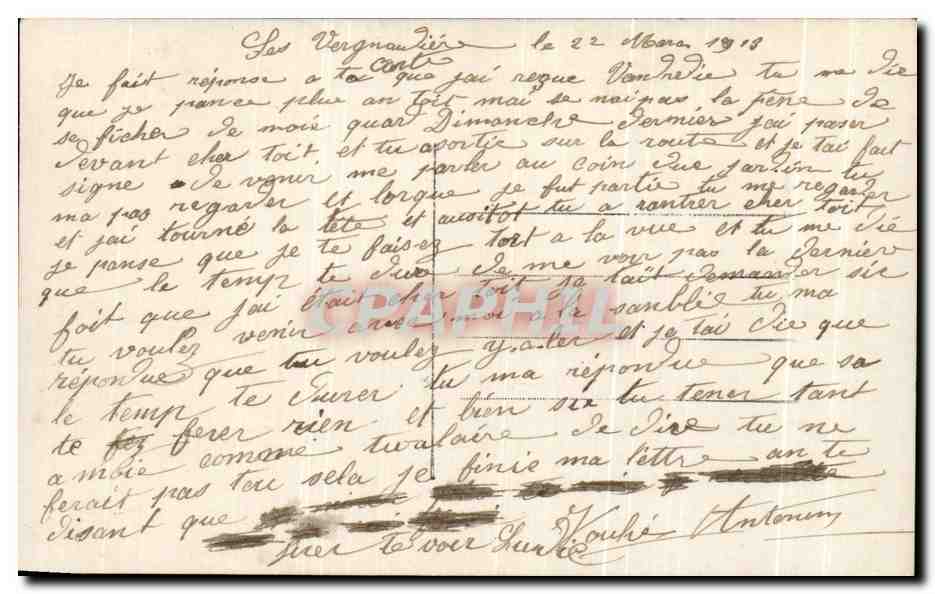 CPA Fantaisie Timbres Semeuse  — Rückseite