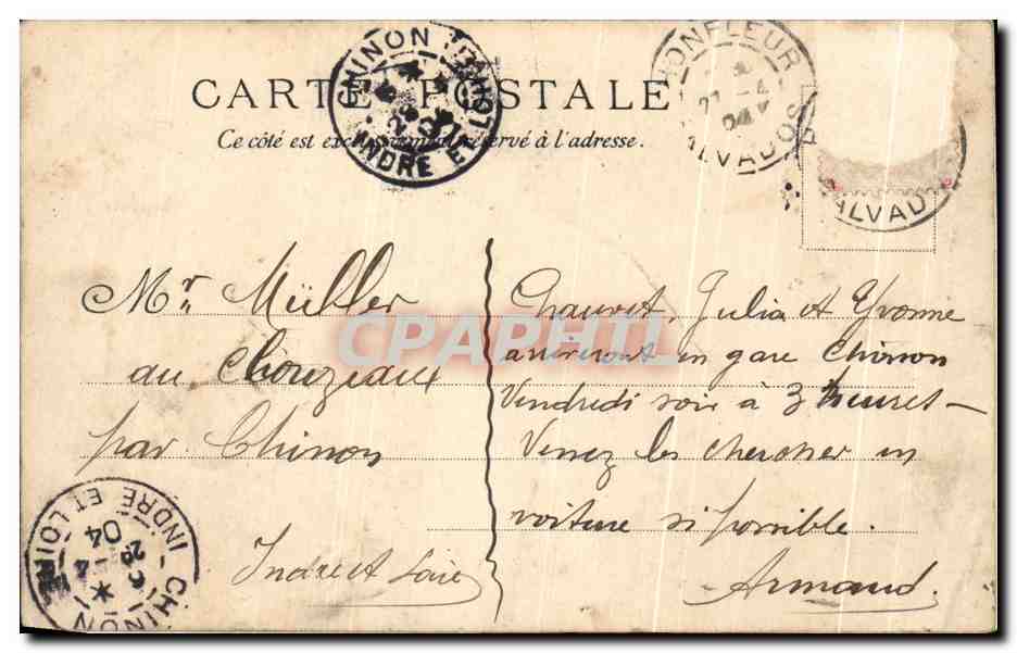 Roi et Reine d'Italie — Émile Loubet — Société La Gauloise — Verso