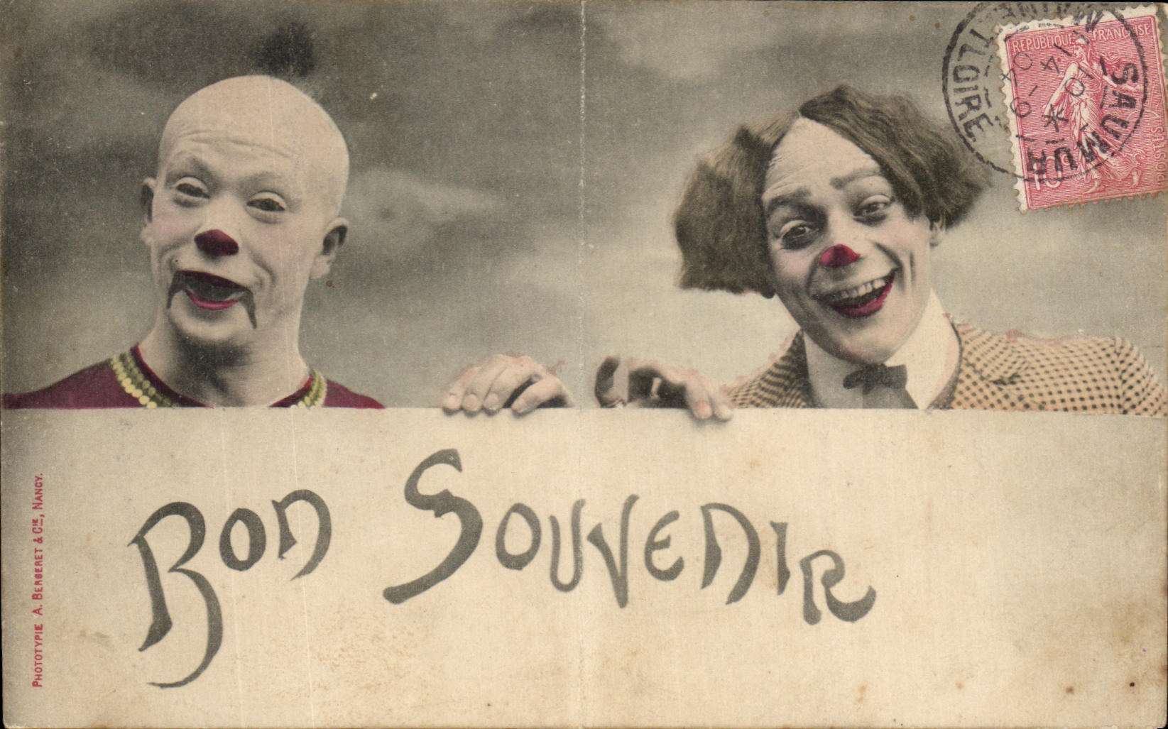 CPA Fantaisie Clown Cirque Souvenir 