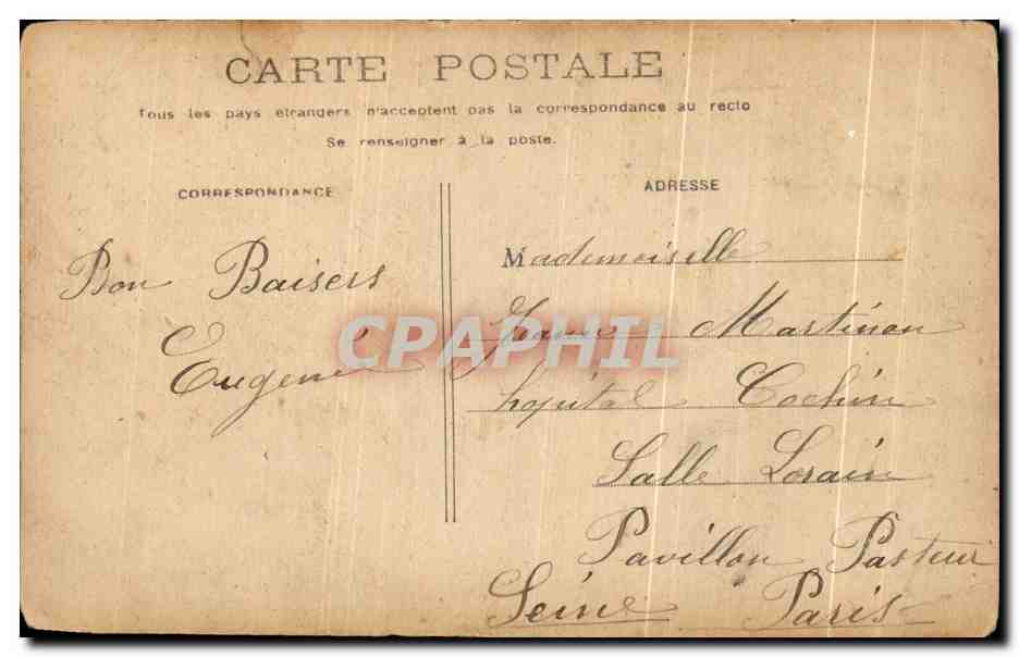 CPA Fantaisie Femme Les regrets de mignon  — Verso