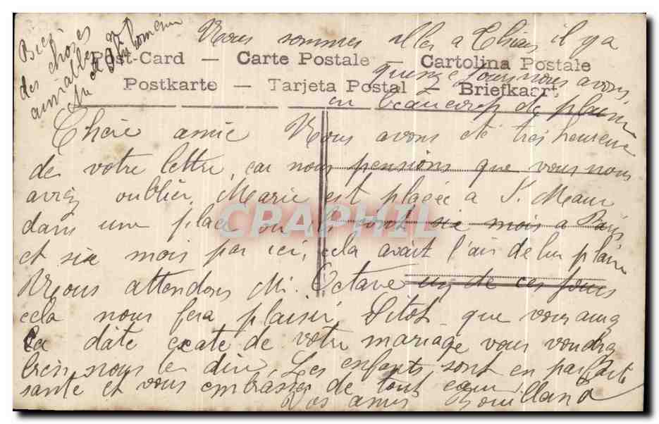 CPA Fantaisie Enfant Bonne fete Berthe  — Rückseite