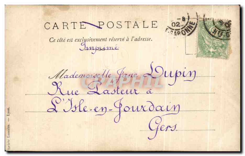 CPA Fantaisie Femmes Cygnes  — Rückseite