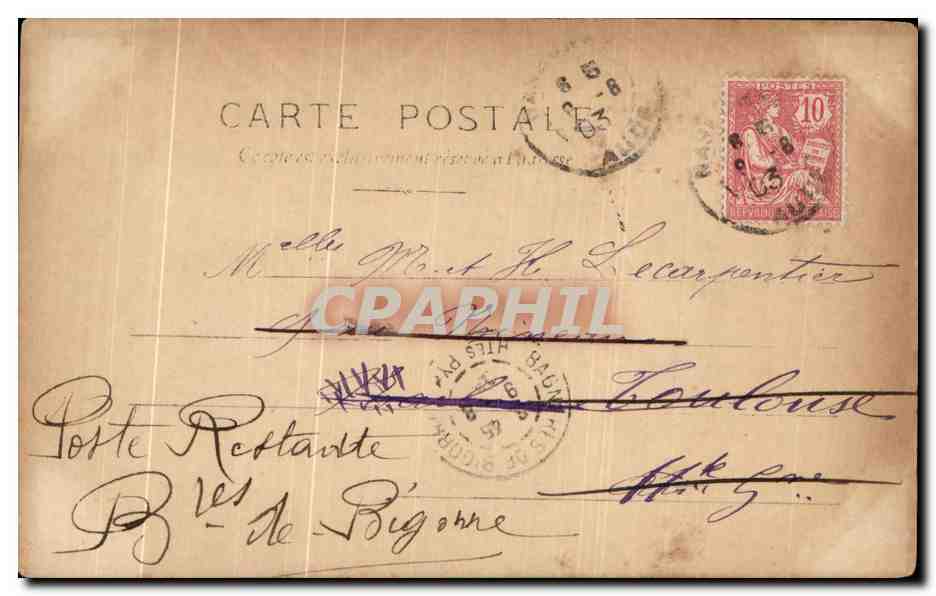 CPA Fantaisie Femme Les ondines  — Verso