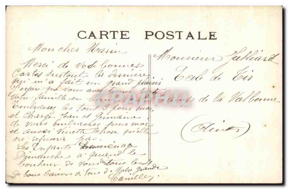 CPA Fantaisie Femme Ivry Alfortville  — Verso