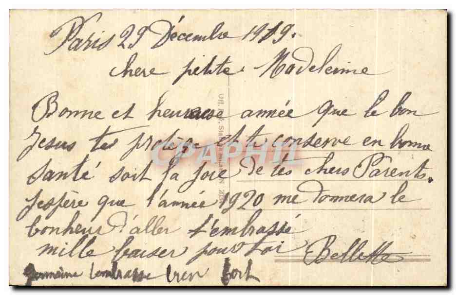 CPA Fantaisie Enfants Marionnettes — Verso