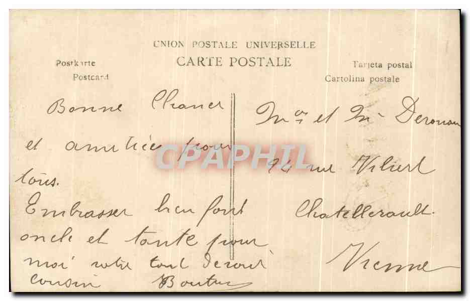 CPA Fantaisie Enfant Poisson 1er avril Bebe — Back
