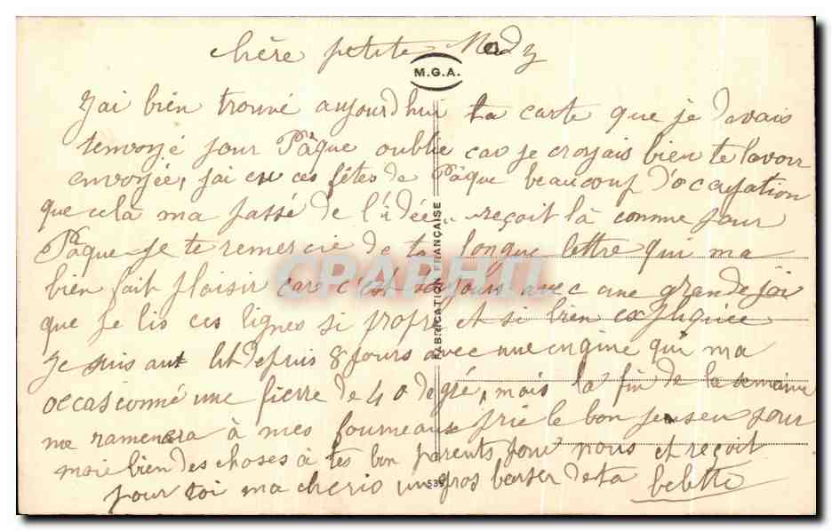 CPA Fantaisie Paques Poussins  — Rückseite