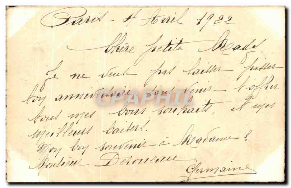 CPA Fantaisie Femme Poussins Paques  — Rückseite