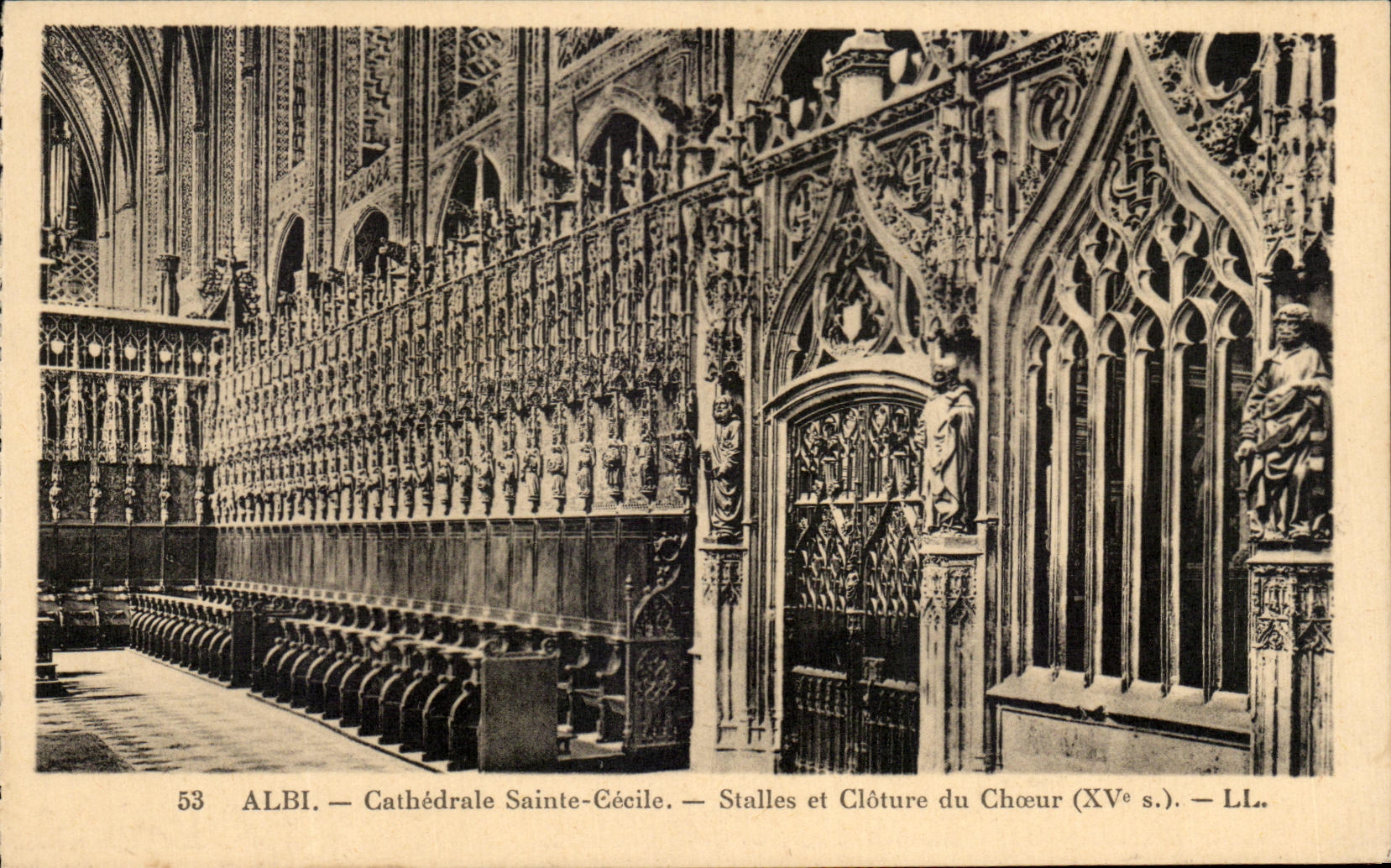 Albi — Catedral de Santa Cecilia — Sillas y Cerca del Coro (s. XV) — LL.