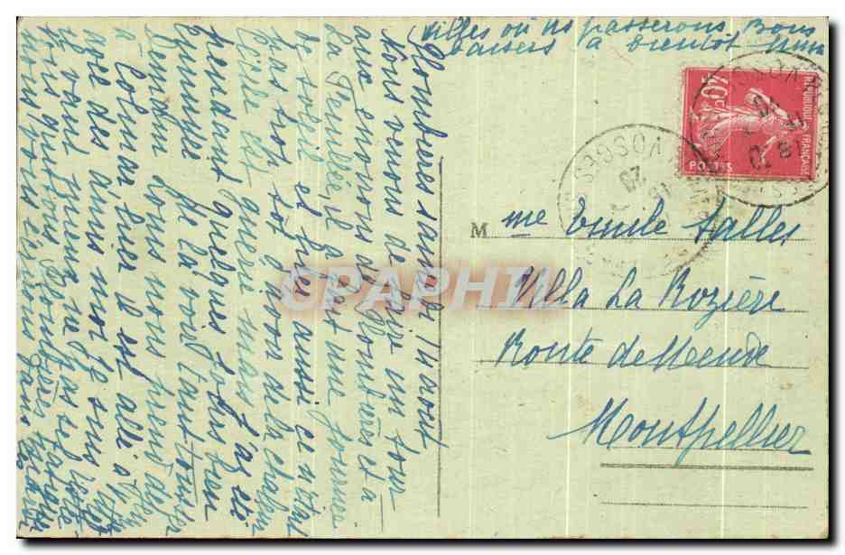 CPA Vue Generale Du Val D'Ajol Prise De La Feuillee — Rückseite