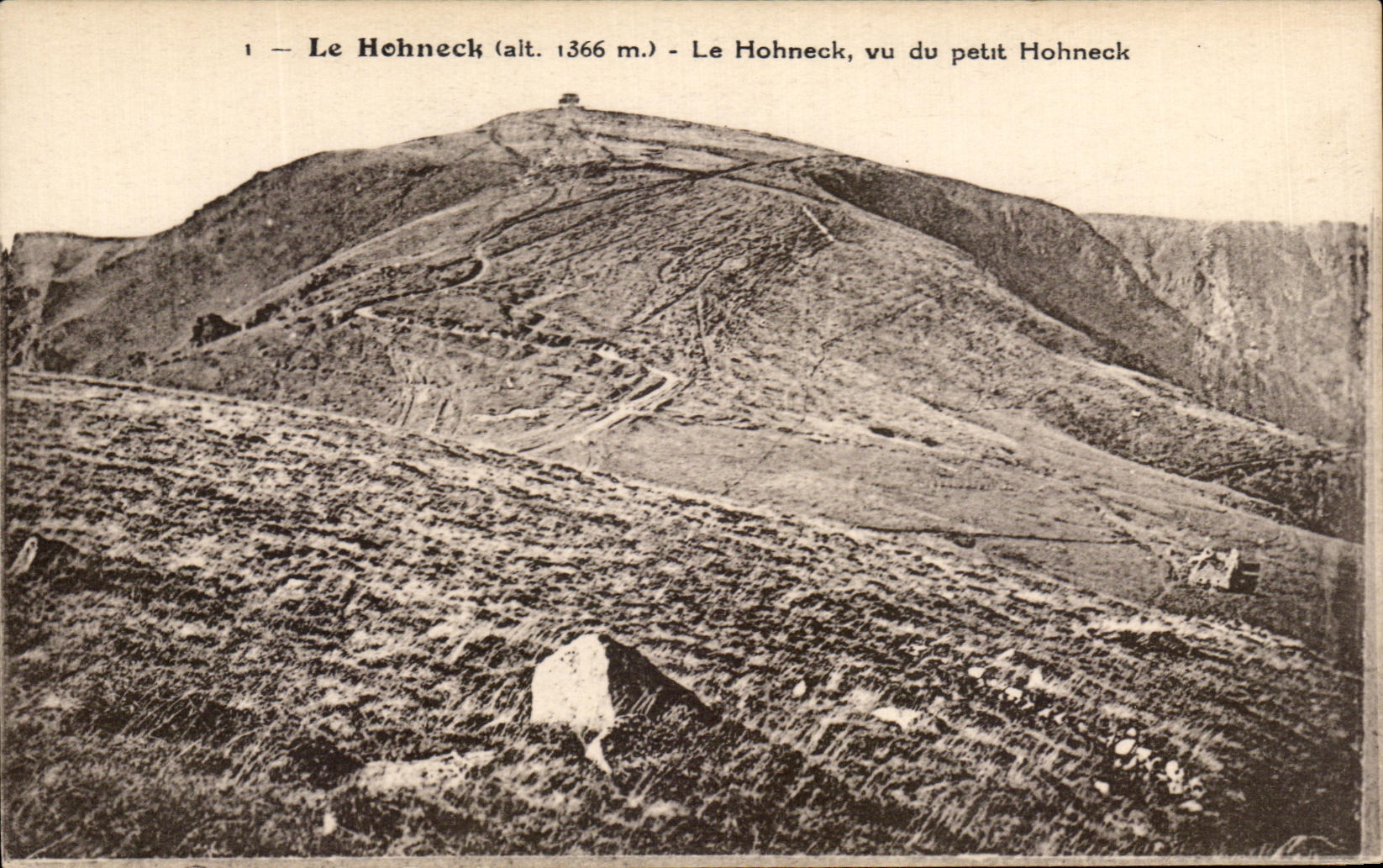 Le Hohneck (alt. 1366 m.) — vu du petit Hohneck — éditeur non identifié