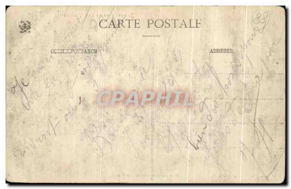 Winter in den Vosgen — Unsere Bäume beladen mit Schnee — Ad. Watzke, Nr. 10340 — Rückseite