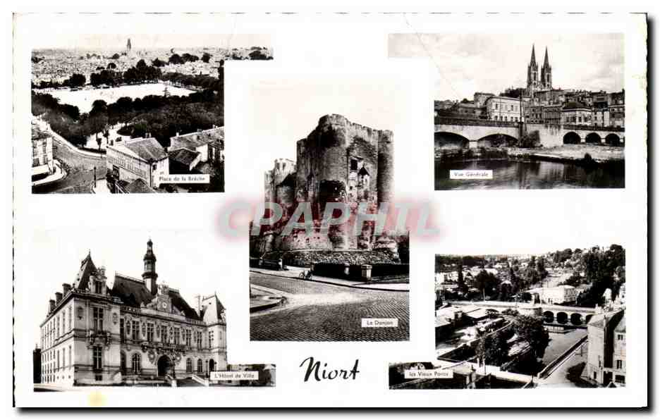 Niort — Vue panoramique et monuments — Editions Artisques Carrière
