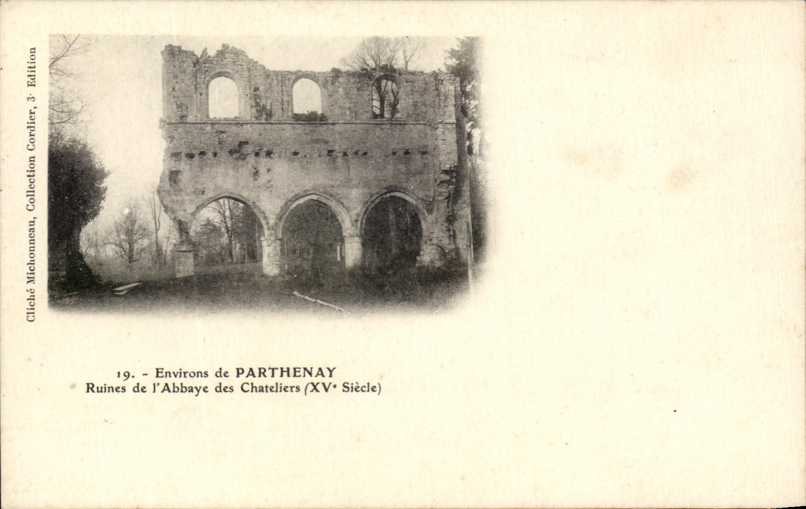 CPA Environs De Parthenay Ruines De l'Abbaye Des Chateliers