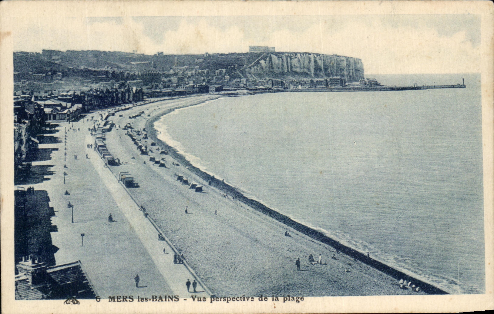 CPA Mers Les Bains Vue Perspective de la Plage