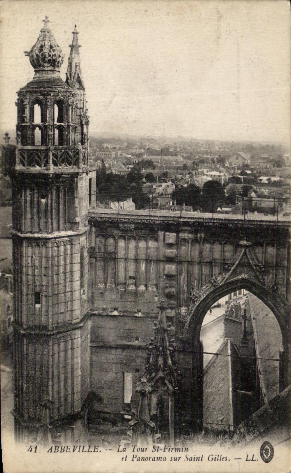 CPA Abbeville La Tour St Firmin et Panorama sur Saint Gilles
