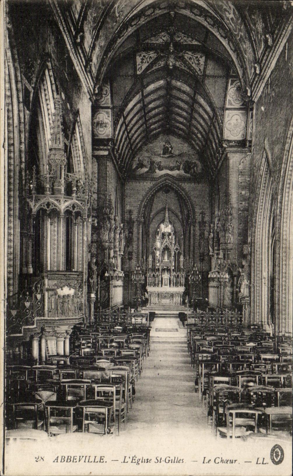 CPA Abbeville L'Eglise St Gilles Le Choeur