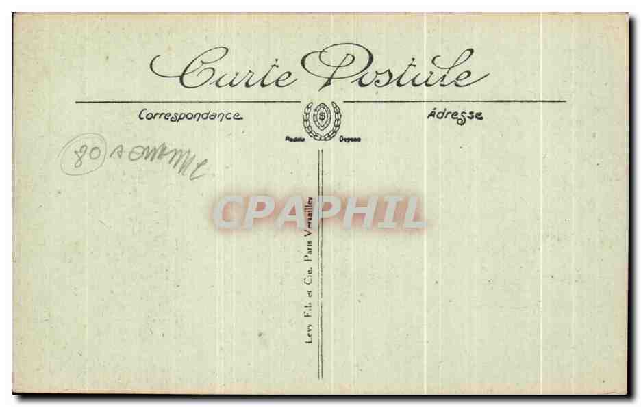 CPA Abbeville Eglise Saint Vulfran Orgue  — Rückseite