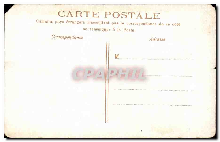 Antieke ansichtkaart Parijs Botte Montmartre het Heilig Hart — Achterkant