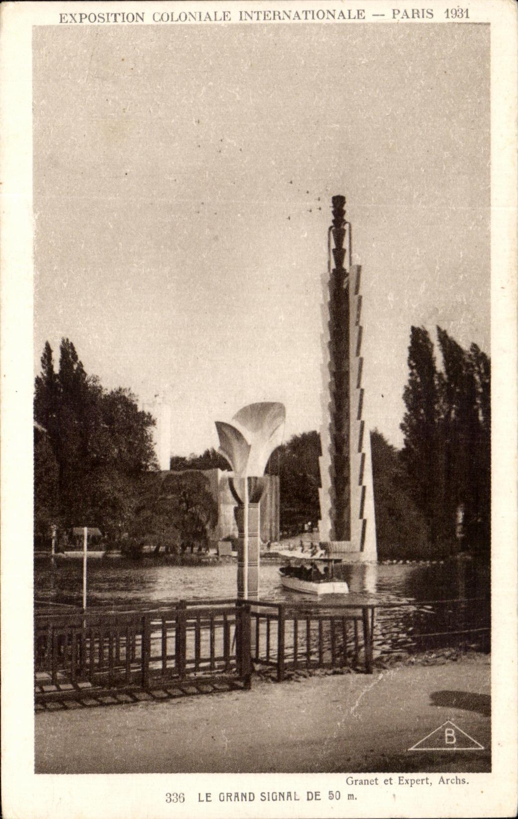 Exposition Coloniale Internationale — Paris 1931 — Le Grand Signal de 50 m — Granet et Expert, Archs.