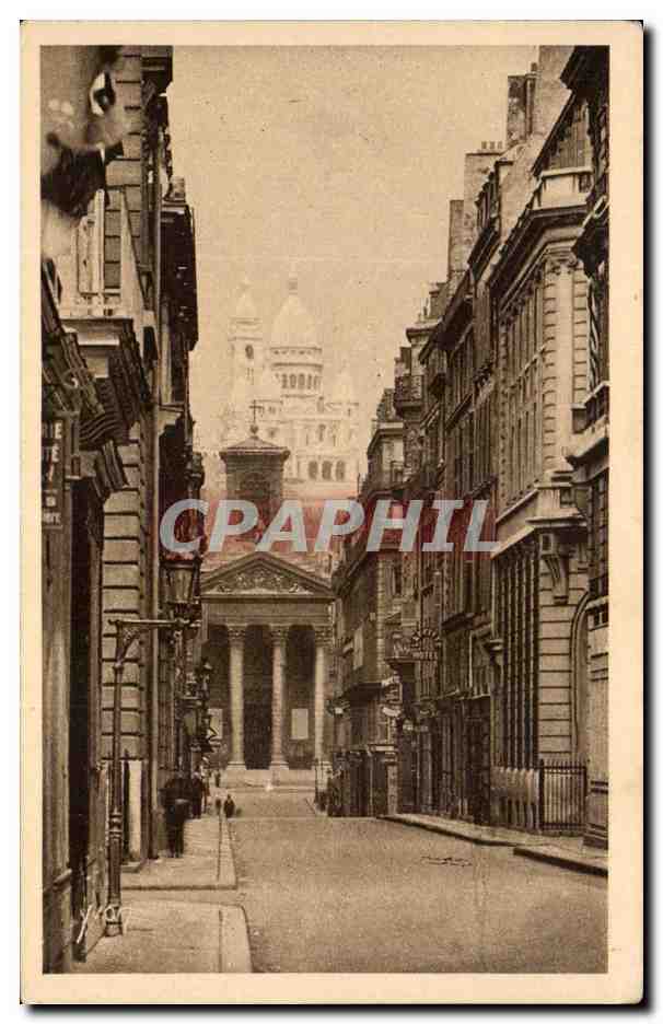 CPA Paris En Flanant Le Sacre Coeur vu de la Rue Laffitte Montmartre
