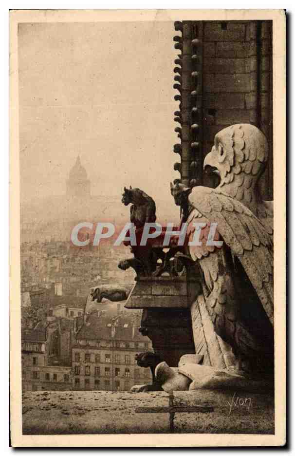 CPA Paris En Flanant Notre Dame de Paris Gargouilles 
