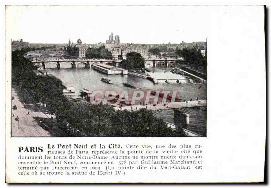 Paris — Der Pont Neuf und die Cité — Verlag nicht sichtbar