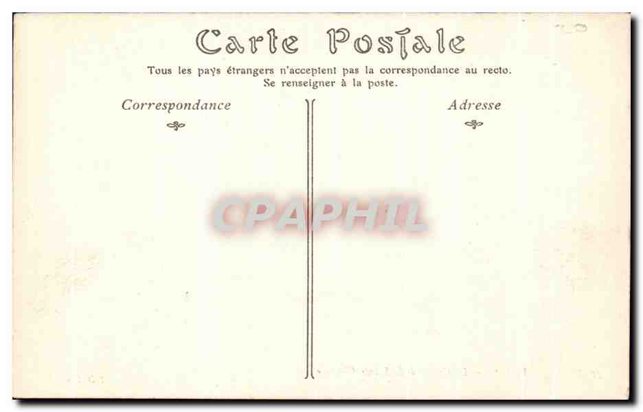 CPA Paris La Crypte de la Sainte Chapelle — Rückseite
