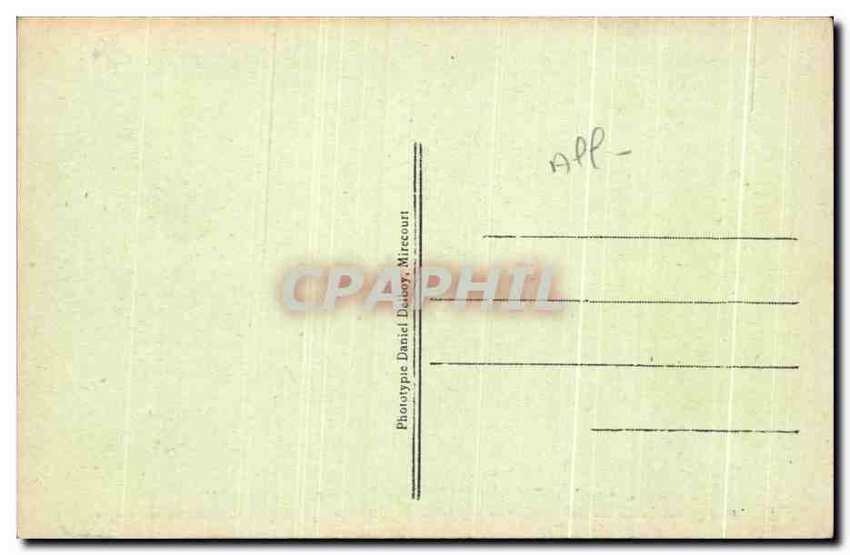 EMS-les-BAINS — Pierre commémorative marquant l'endroit où Bismarck signa la dépêche qui provoqua la Guerre de 1870 — Phototype Daniel Danboy, Mirecourt — Verso