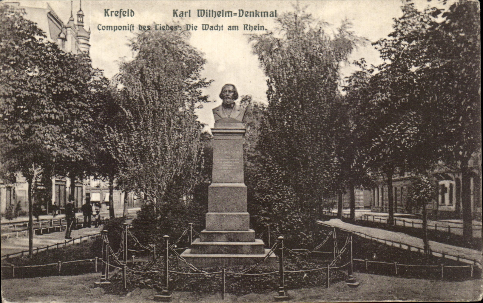 CPA Krefeld Karl Wilhelm Denkmal Compositeur Musique