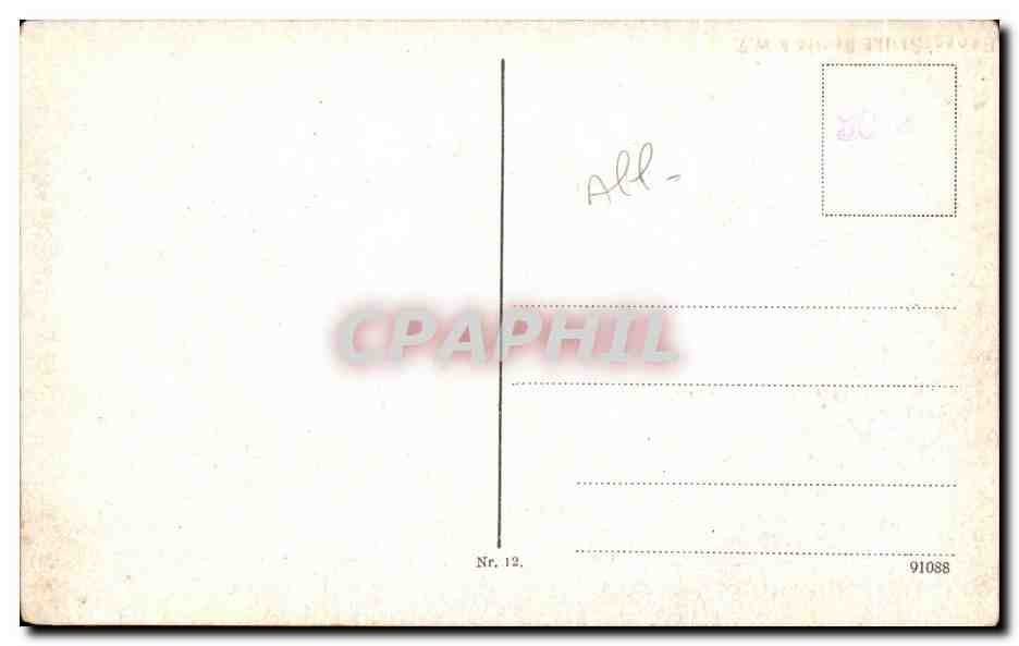 Salle du couvent à Würzburg — éditeur CPAPHIL, n° 12 — Verso