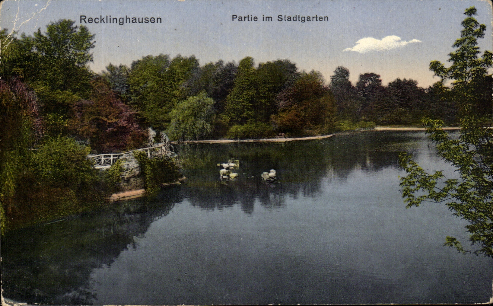 CPA Recklinghausen Partie im Stadtgarten