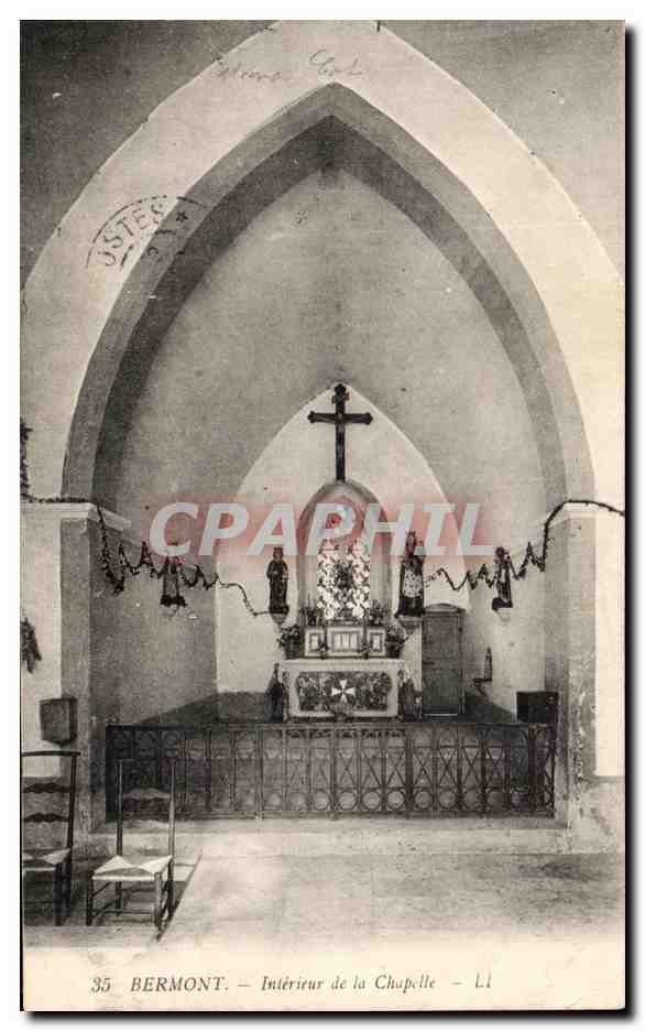 CPA Belfort Interieur de la Chapelle