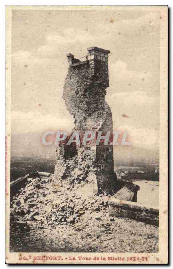 Belfort - La Tour de la Miottte 1870-71