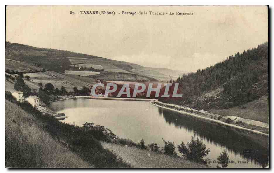 Tarare (Rhône) — Barrage de la Turdine - Le Réservoir — Éditeur : Éd. Tarare