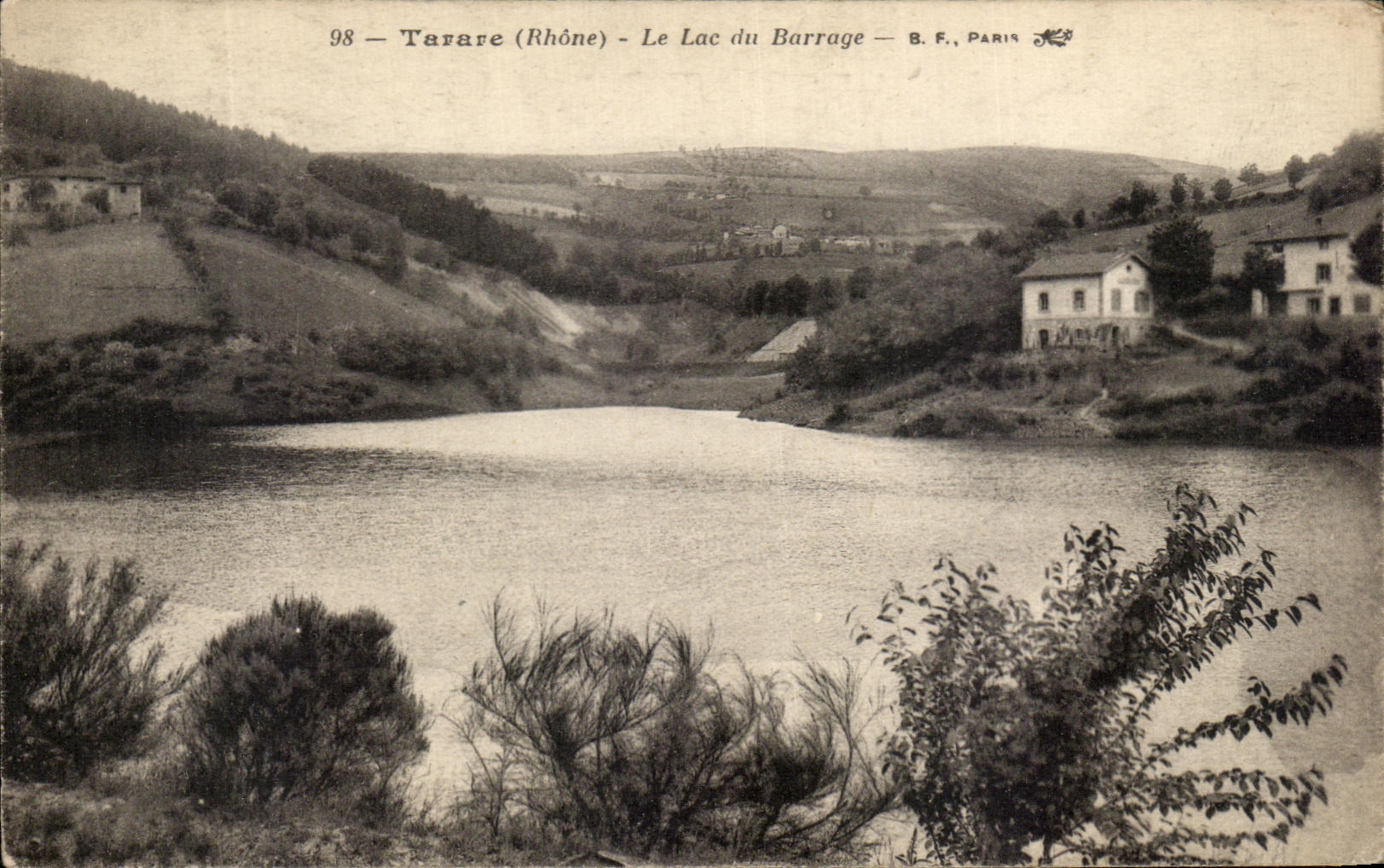 Tarare (Rhône) — Le Lac du Barrage — B.F., Paris