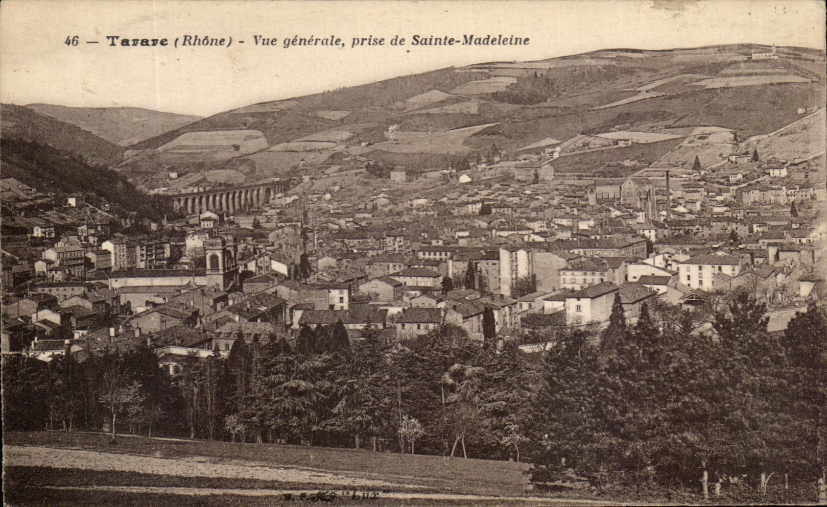 CPA Tarare Vue Generale Prise de Sainte Madeleine